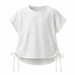 Load image into Gallery viewer, Side Tie Eyelet Blouse