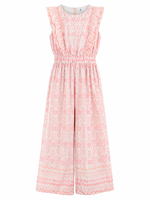 Load image into Gallery viewer, Ruffle Printed Jumpsuit