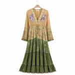 Load image into Gallery viewer, Tiered Embellished Maxi Dress