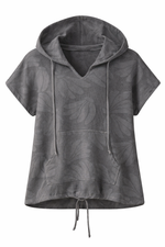 Load image into Gallery viewer, Hooded Short Sleeve Top