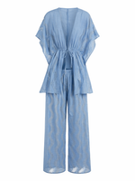 Load image into Gallery viewer, Wavy Texture Loose Top and Pants Set