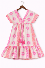 Load image into Gallery viewer, V-Neck Tie Front Dress