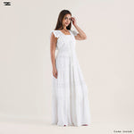 Load image into Gallery viewer, Tiered Lace V-Neck Dress
