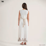 Load image into Gallery viewer, Women Sleeveless Border Maxi Dress
