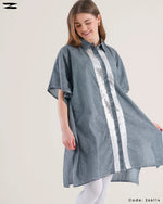 Load image into Gallery viewer, Contrast Panel Oversized Shirt