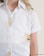 Load image into Gallery viewer, Eye Detail Short Sleeve Shirt