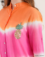 Load image into Gallery viewer, Pineapple Detail Printed Shirt