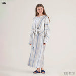 Load image into Gallery viewer, Striped Button Top