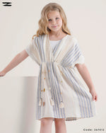 Load image into Gallery viewer, Girls Wrap Poncho Dress