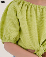 Load image into Gallery viewer, Puff Sleeve Tie Top