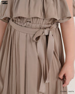 Load image into Gallery viewer, Elastic Strap Satin Dress