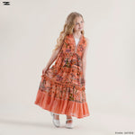 Load image into Gallery viewer, Printed V-Neck Sleeveless Dress