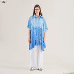 Load image into Gallery viewer, Embroidered Gradient Poncho