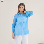 Load image into Gallery viewer, Embroidered Short Shirt Blouse
