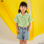 Load image into Gallery viewer, Embroidered Tie Waist Linen Blouse