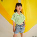 Load image into Gallery viewer, Embroidered Tie Waist Linen Blouse
