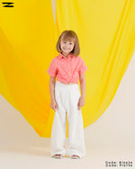 Load image into Gallery viewer, Embroidered Tie Waist Linen Blouse