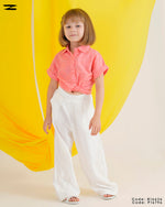 Load image into Gallery viewer, Embroidered Tie Waist Linen Blouse