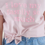 Load image into Gallery viewer, Heart Print Tie-Front T-Shirt