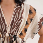 Load image into Gallery viewer, V-Neck Tie Front Dress