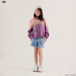 Load image into Gallery viewer, Printed Hooded Zip Top