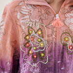 Load image into Gallery viewer, Printed Hooded Zip Top