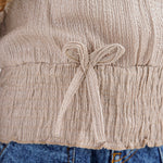 Load image into Gallery viewer, Textured Waist Tie Top
