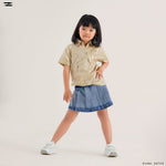 Load image into Gallery viewer, Blue Pattern Short Sleeve Shirt