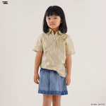 Load image into Gallery viewer, Blue Pattern Short Sleeve Shirt