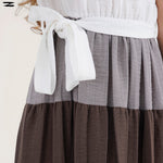 Load image into Gallery viewer, Color Block Sleeveless Dress