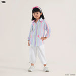 Load image into Gallery viewer, Girls Embroidered Stripe Shirt