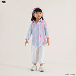Load image into Gallery viewer, Girls Embroidered Stripe Shirt