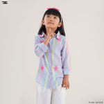 Load image into Gallery viewer, Girls Embroidered Stripe Shirt