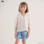 Load image into Gallery viewer, Embroidered Tie Neck Blouse
