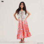 Load image into Gallery viewer, Girls Printed Tiered Maxi Dress
