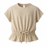 Load image into Gallery viewer, Textured Waist Tie Top