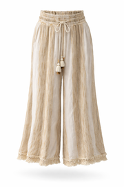 Tie Waist Wide Leg Pants