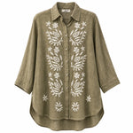Load image into Gallery viewer, Embroidered Long Blouse