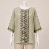Casual Patterned Wide Top
