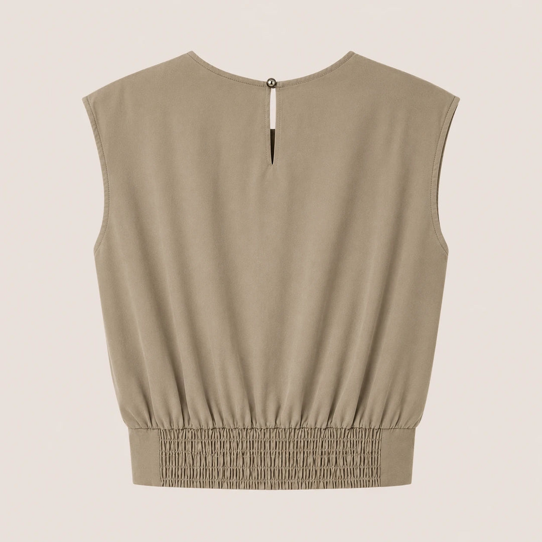 Women Sleeveless Wide Leg Suit
