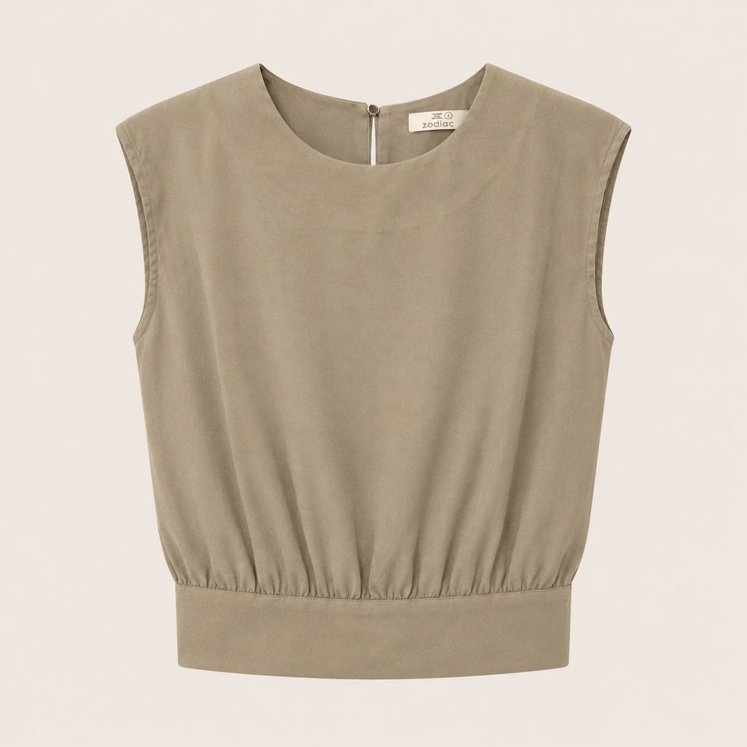 Women Sleeveless Wide Leg Suit