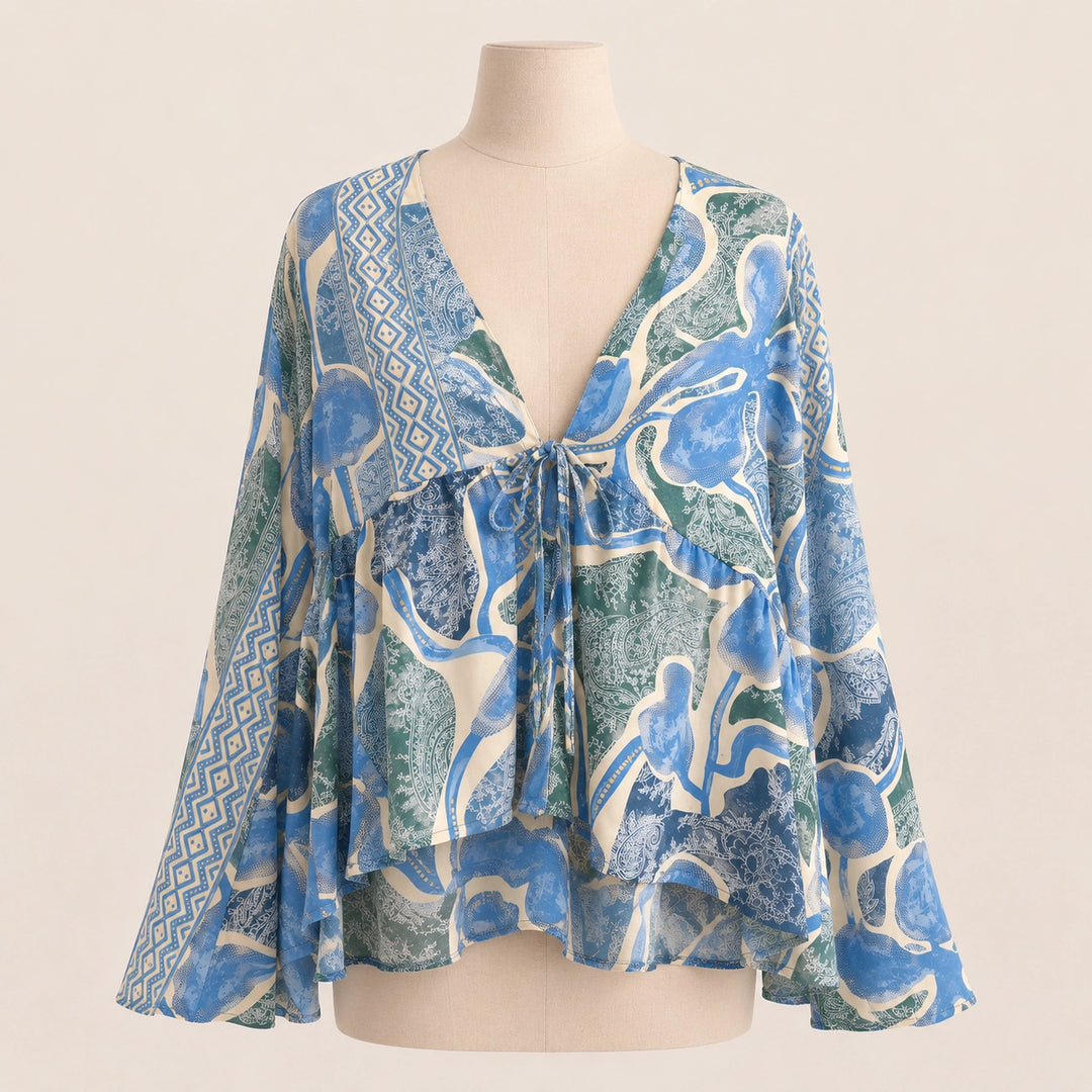 Women Printed Top and Pants Set
