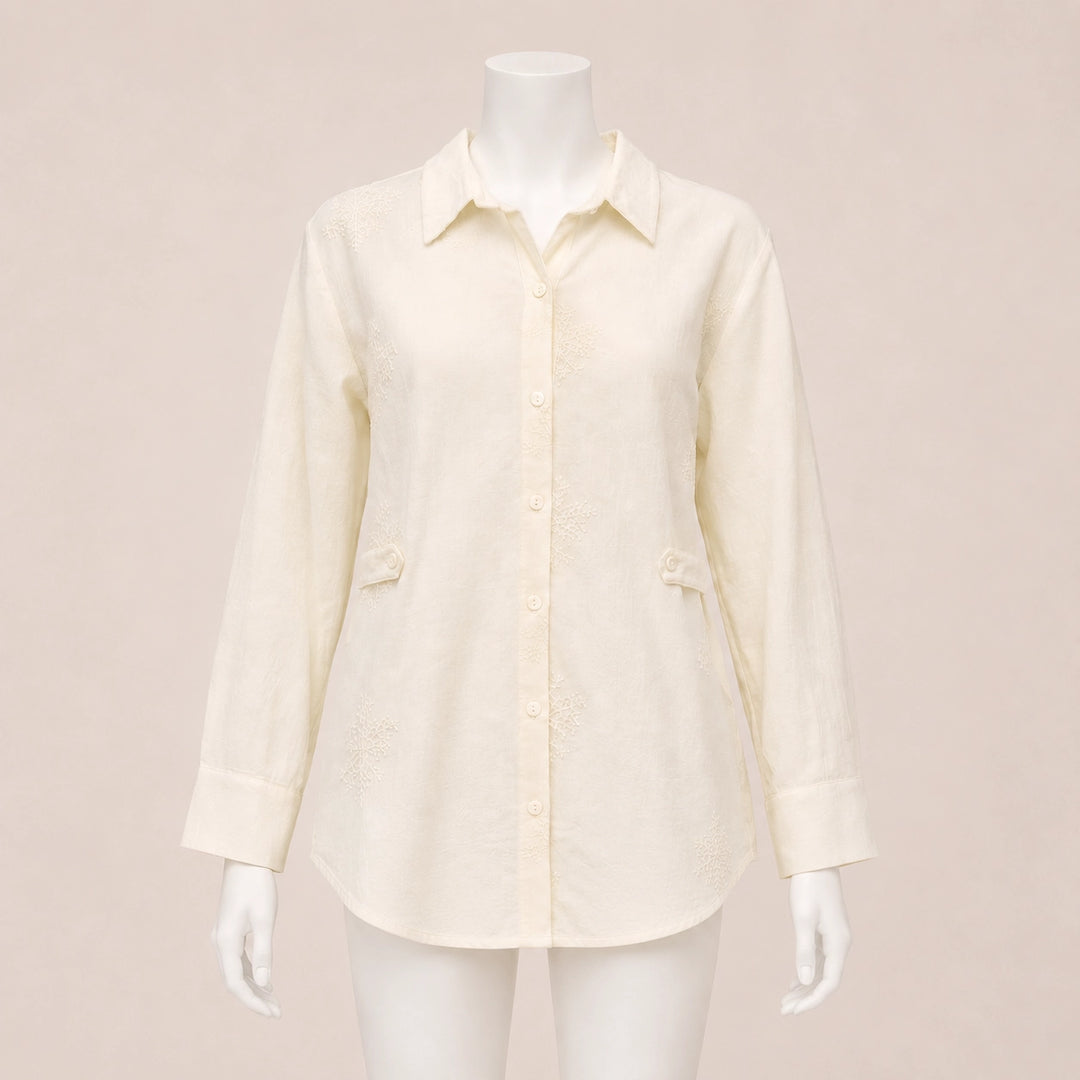 Women Textured Button-Up Shirt