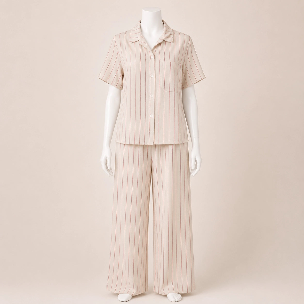 Striped Shirt & Pants Set