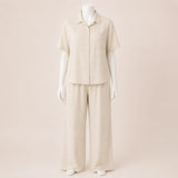 Women Striped Shirt & Pants Set