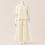 Load image into Gallery viewer, Women Crinkle Cotton Top &amp; Pants Set