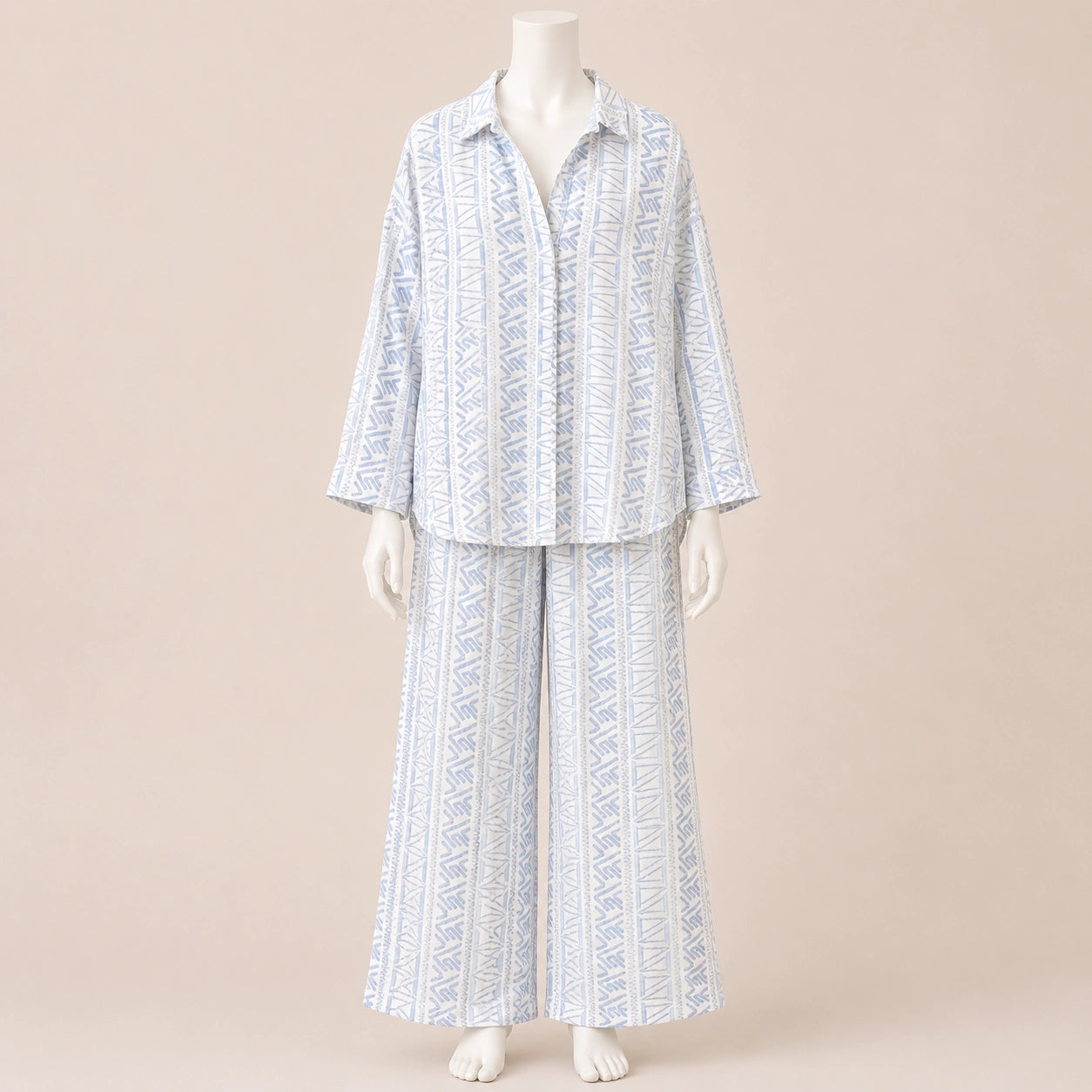 Women Printed Shirt & Pants Set