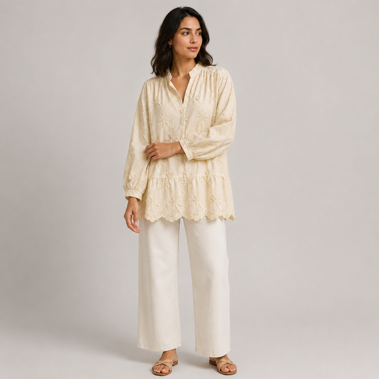 Women Floral Embroidered Blouse