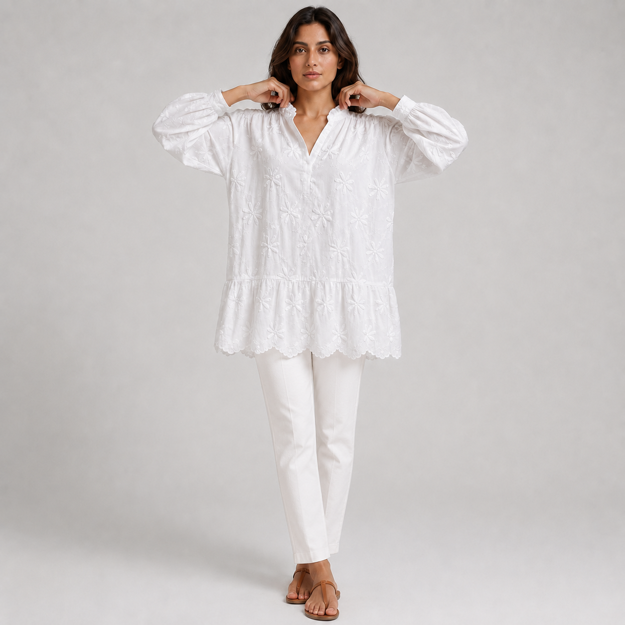 Women Floral Embroidered Blouse