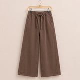 Drawstring واسع رجل بنطلون